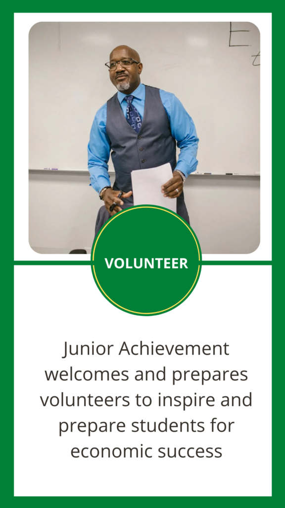 Junior Achievement St. Kitts and Nevis encourages the participation of volunteers from the private sector.