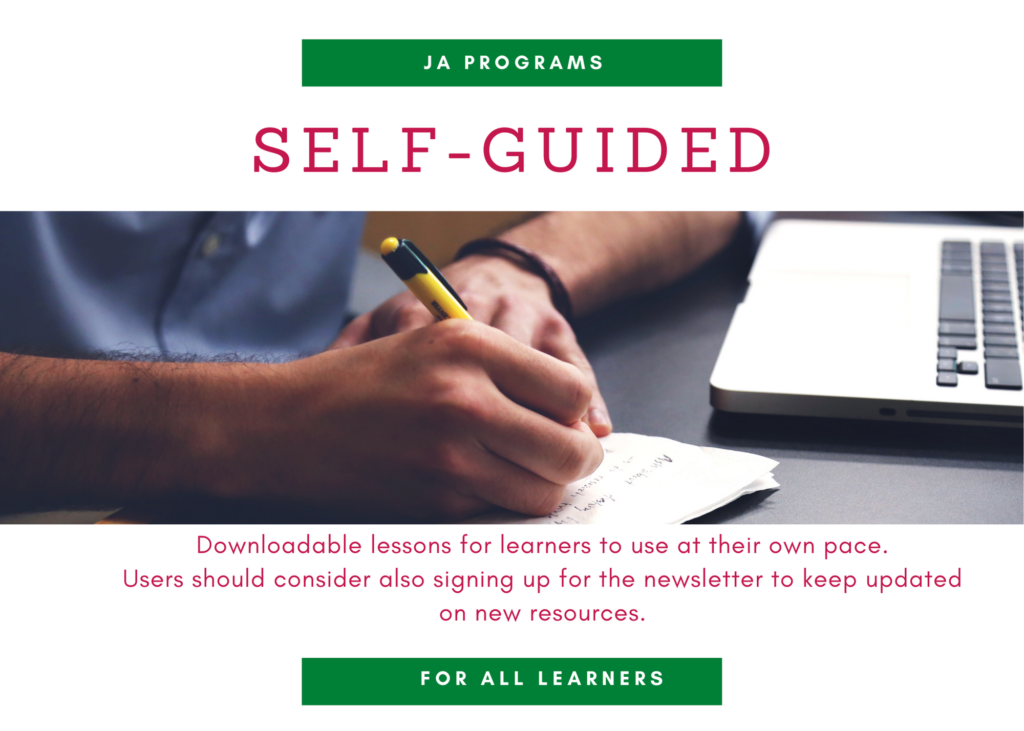 JA Programs include self-guided lessons